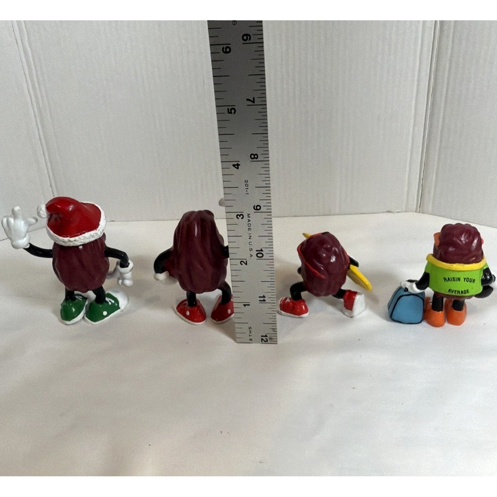 Vintage California Raisins PVC Figure Lot Holiday‎ Vacation Sunglasses Applause - Picture 8 of 8